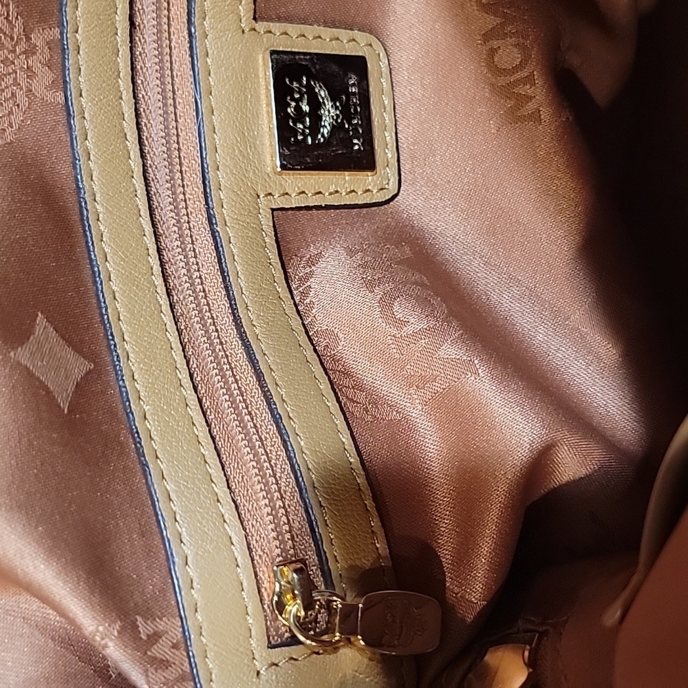 MCM EUC Visetos Buckle Dome Satchel Bag - Picture 11 of 13